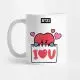 Coffee Mug BT21 TATA I <3 U