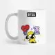 Coffee Mug BT21 TATA, Chimmy & Koya