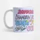 Stray Kids Mug -  All Members Name - Typography Artwork