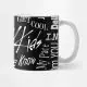 Stray Kids Mug -  Collage Typography White