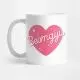 TXT MUG - BEOMGYU - Pink Heart Typography