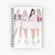 Black Pink Notebook - Ice Cream Artwork