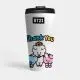 Travel Mug BT21 - KOYA, SHOOKY, RJ & CHIMMY - Thank You