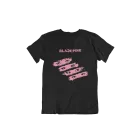 Black Pink Graphic Tee Signature — White Casual Ver.