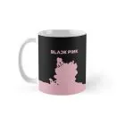 Black Pink Travel Mug Neon Script — Gold Classic Ver.
