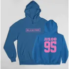 Black Pink Unisex Hoodie JISOO — Green Stylish Ver.