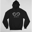 هودي سحاب Infinite — إصدار "INFINITE" — Infinite Black Hoodie