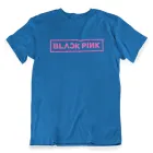 Black Pink K pop T shirt Signature — Purple Premium Ver.
