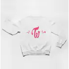 Twice Oversized Sweatshirt Signature — Beige Classic Ver.