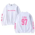Black Pink Oversized Sweatshirt Signature — Purple Stylish Ver.