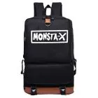MONSTA X K pop Backpack object — Silver Classic Ver.