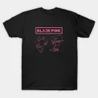 Black Pink Oversized Tee Signature — Navy Collectible Ver.