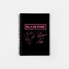 Black Pink K pop Notebook Signature — Beige Retro Ver.