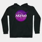 هودي سحاب Astro — إصدار "ASTRO" — Astro Black Hoodie
