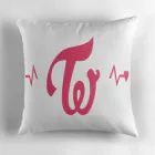 Twice Throw Pillow — Purple Edition
