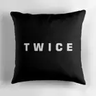 Twice Throw Pillow — Red Retro Ver.