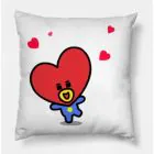 Bt21 Throw Pillow — Navy Casual Ver.