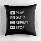 Got7 Throw Pillow — White Casual Ver.