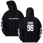 هودي سحاب Black Pink — إصدار "JENNIE" — Black Pink Black Hoodie