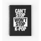 Kpop Spiral Notebook Signature — Black Classic Ver.