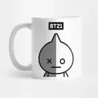 Bt21 K pop Mug VAN — Silver Stylish Ver.
