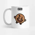 Bt21 K pop Mug TATA & RJ — Green Premium Ver.