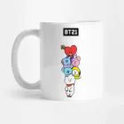 Bt21 K pop Mug Signature Logo — Blue Exclusive Ver.