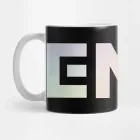 Enhypen K pop Mug Logo — Black Retro Ver.