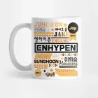 Enhypen Travel Mug Typography — Silver Retro Ver.