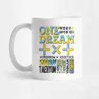 Txt K pop Mug All Members Names — Red Retro Ver.