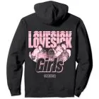 Black Pink Pullover Hoodie LOVESICK GIRLS-1 — Beige Deluxe Ver.