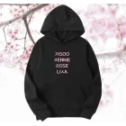 Black Pink Pullover Hoodie Hangul Names — Pink Deluxe Ver.