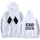 هودي بولوفر Exo — إصدار "EXO" — Exo White Hoodie