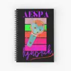 Aespa K pop Notebook Signature — Gold Exclusive Ver.