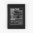 Aespa Spiral Notebook Nutritional Facts — Gold Premium Ver.