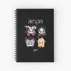 Aespa K pop Notebook Savage Chibi — Green Edition
