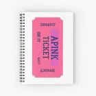 Apink Spiral Notebook Ticket — Navy Limited Ver.