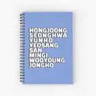 Ateez Notebook ALL MEMBERS NAMES — Black Edition