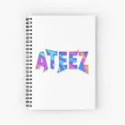 نوت بوك Ateez — إصدار "Typography" • ورق مربعات — Ateez Oversized Ver.