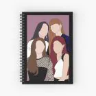 Black Pink Journal Line Art — Silver Premium Ver.