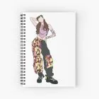 Black Pink Spiral Notebook Lisa — Silver Classic Ver.