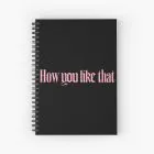 Black Pink Spiral Notebook How — Black Premium Ver.
