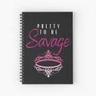 Black Pink Notepad Pretty To Be Savage — Blue Limited Ver.