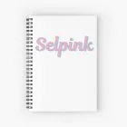 Black Pink Spiral Notebook Selpink (Grid) — Red Retro Ver.