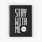 Black Pink Spiral Notebook Stay — Gold Classic Ver.