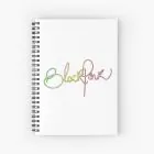 Black Pink K pop Notebook Typography (Grid) — Beige Deluxe Ver.