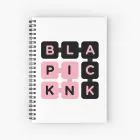 Black Pink Spiral Notebook Signature — Purple Premium Ver.