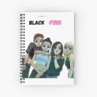 Black Pink Notebook Artwork — Blue Casual Ver.