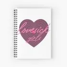 Black Pink Spiral Notebook Lovesick Girls — Red Deluxe Ver.