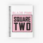 Black Pink Spiral Notebook Square Two — Pink Classic Ver.